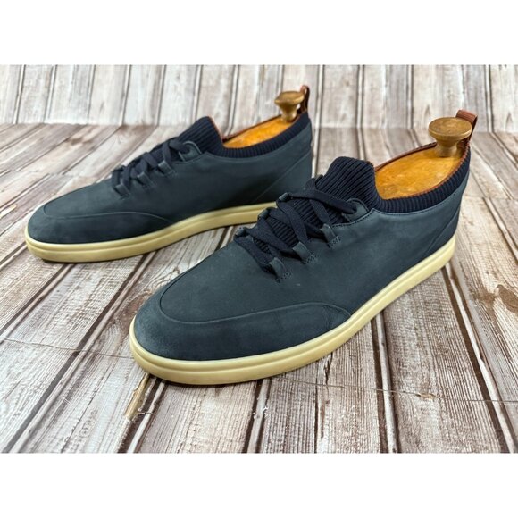 Loro Piana Soho Walk Ribbed Ankle Slip-on Sneakers EU 43 US 10 color Navy Suede - Picture 1 of 8
